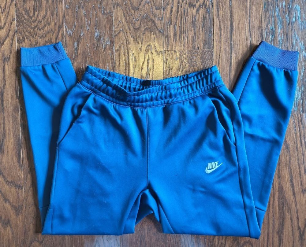 Nike Sportswear Jogger Track Pants Blue Zip Pockets DA0007-410 Mens Size S